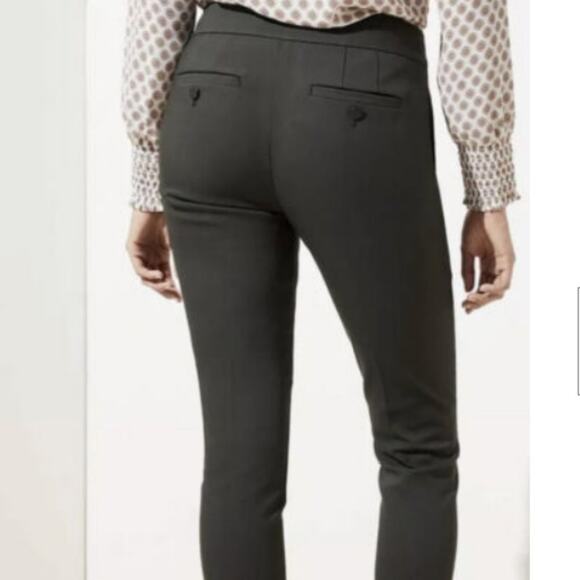 Loft Marisa Skinny Ankle Charcoal Trouser Pant Size 2 - Picture 2 of 8